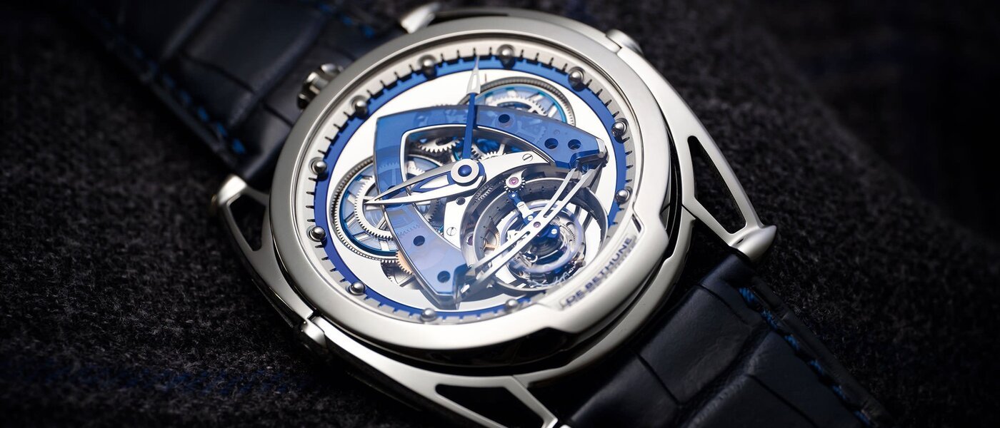 De Bethune: DB28 Steel Wheels Sapphire Tourbillon