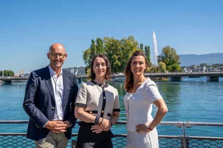 Pascal Ravessoud (FHH), Johanna Levy (GIA) et Aurélie Streit (FHH)