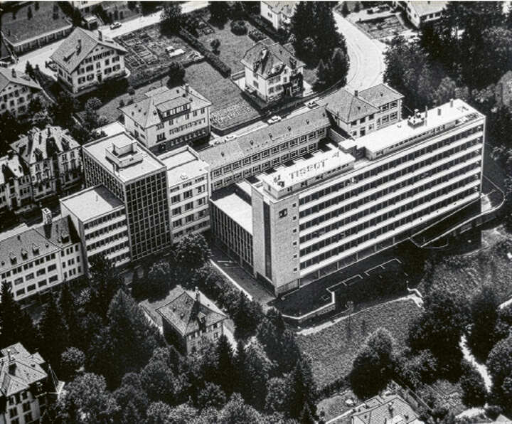L'usine Tissot au Locle en 1970